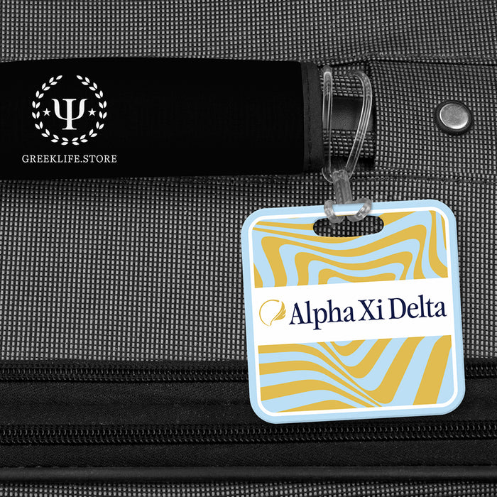 Alpha Xi Delta Luggage Bag Tag (square)