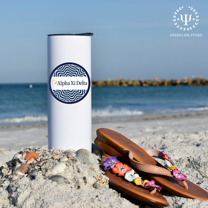 Alpha Xi Delta Stainless Steel Skinny Tumbler 20 OZ