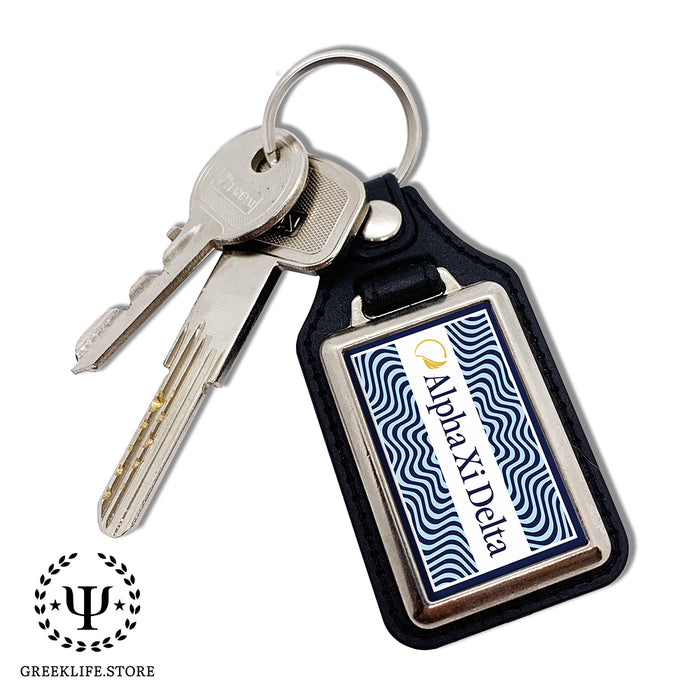 Alpha Xi Delta Keychain Rectangular