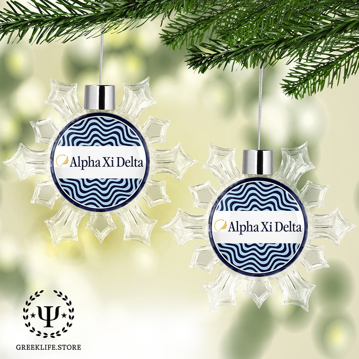 Alpha Xi Delta Christmas Ornament - Snowflake