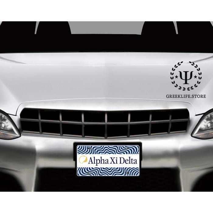 Alpha Xi Delta Decorative License Plate