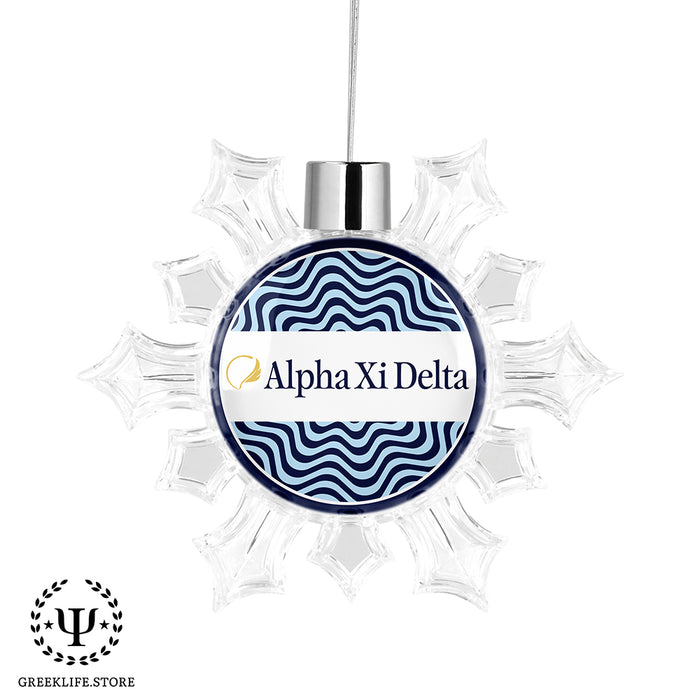 Alpha Xi Delta Christmas Ornament - Snowflake