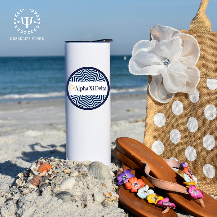 Alpha Xi Delta Stainless Steel Skinny Tumbler 20 OZ