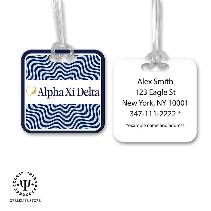 Alpha Xi Delta Luggage Bag Tag (square)