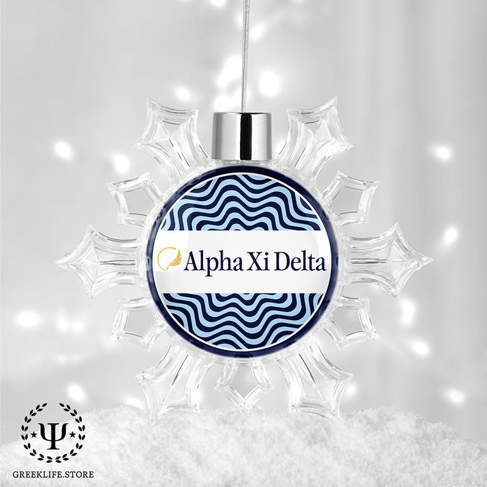 Alpha Xi Delta Christmas Ornament - Snowflake