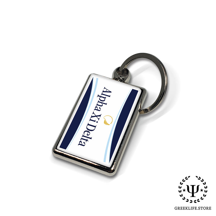 Alpha Xi Delta Keychain Rectangular