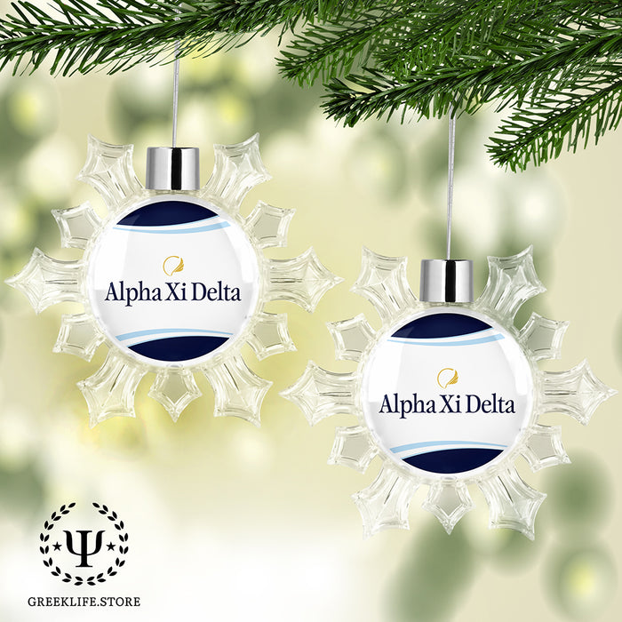 Alpha Xi Delta Christmas Ornament - Snowflake