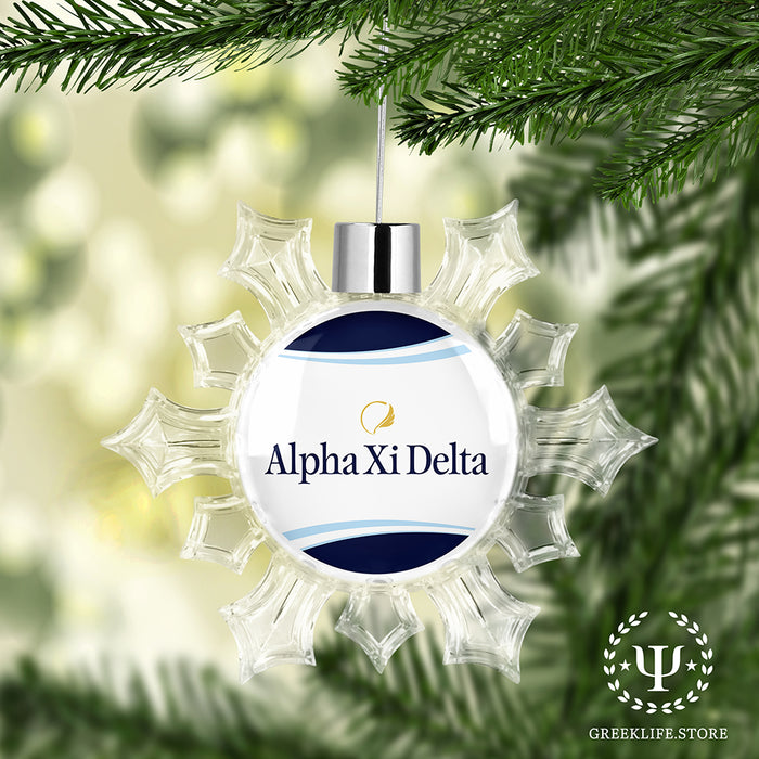 Alpha Xi Delta Christmas Ornament - Snowflake