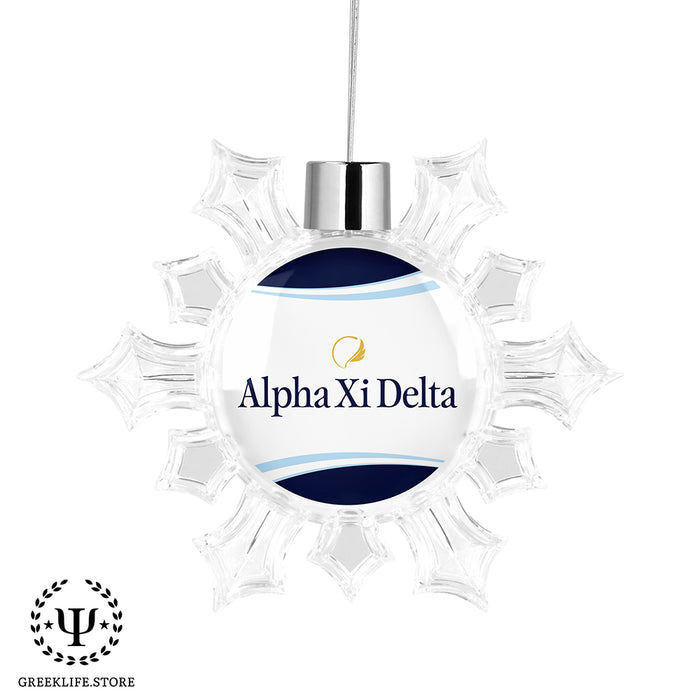 Alpha Xi Delta Christmas Ornament - Snowflake