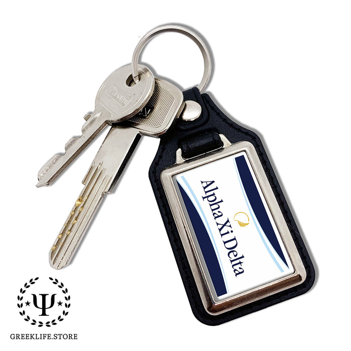 Alpha Xi Delta Keychain Rectangular