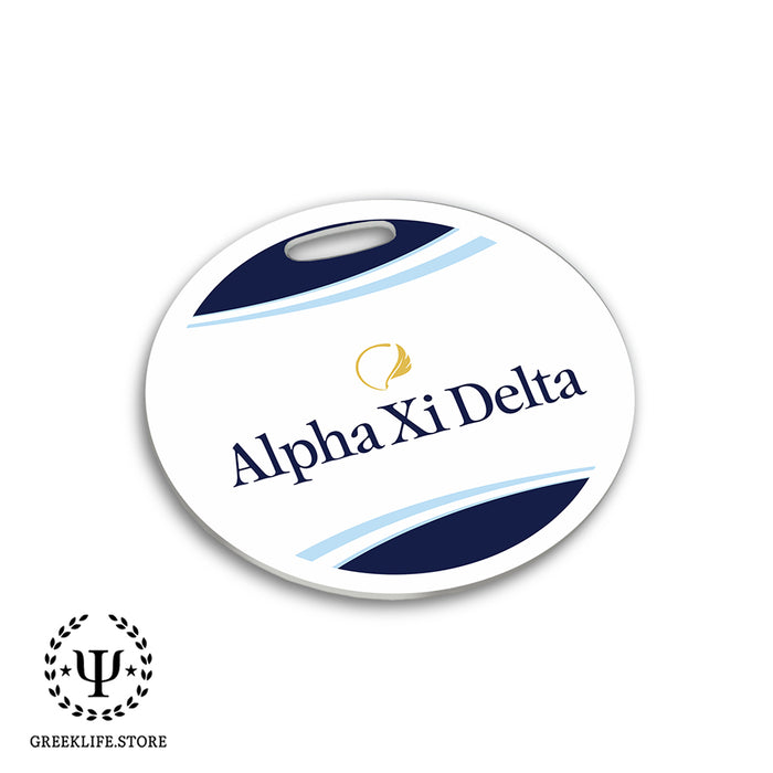 Alpha Xi Delta Luggage Bag Tag (round)