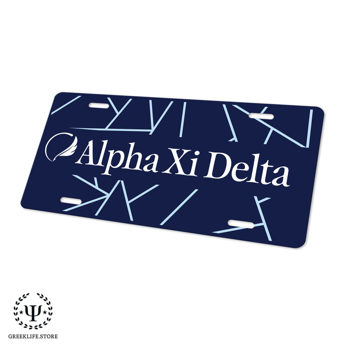 Alpha Xi Delta Decorative License Plate