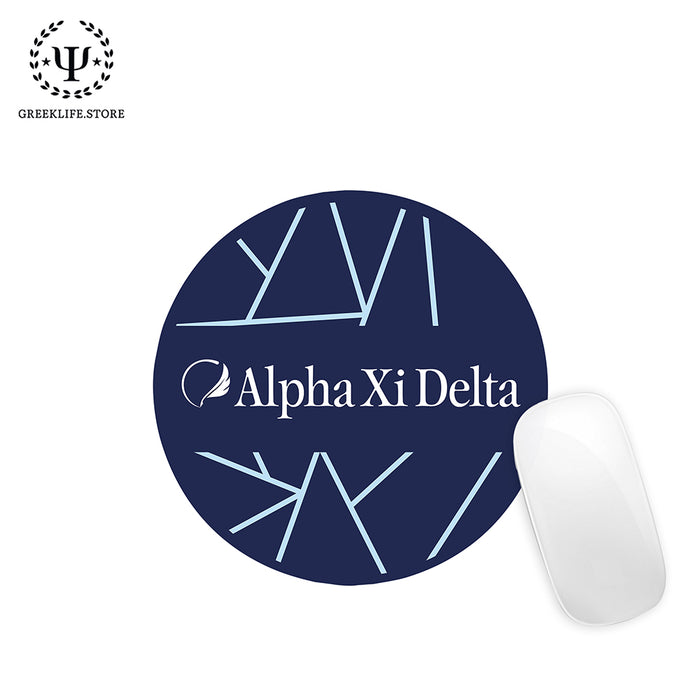 Alpha Xi Delta Mouse Pad Round