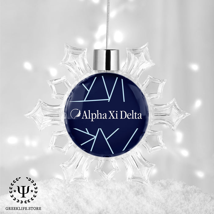 Alpha Xi Delta Christmas Ornament - Snowflake