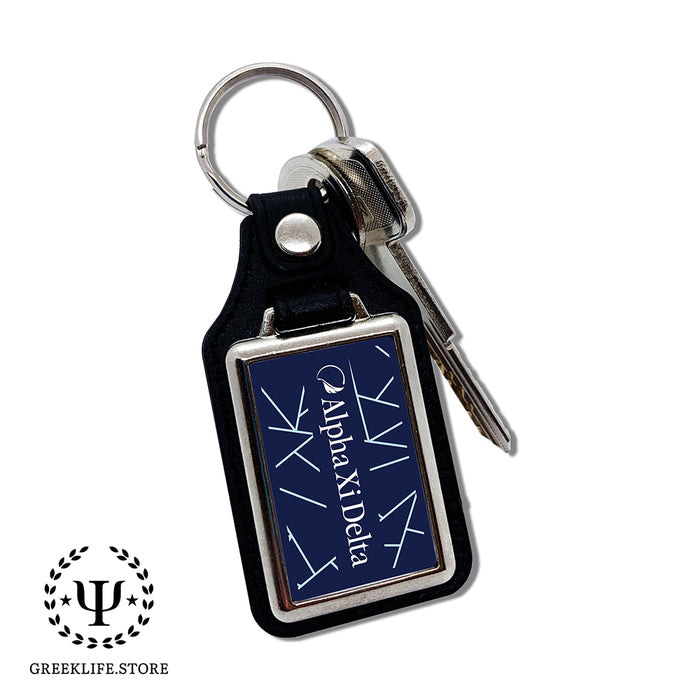 Alpha Xi Delta Keychain Rectangular