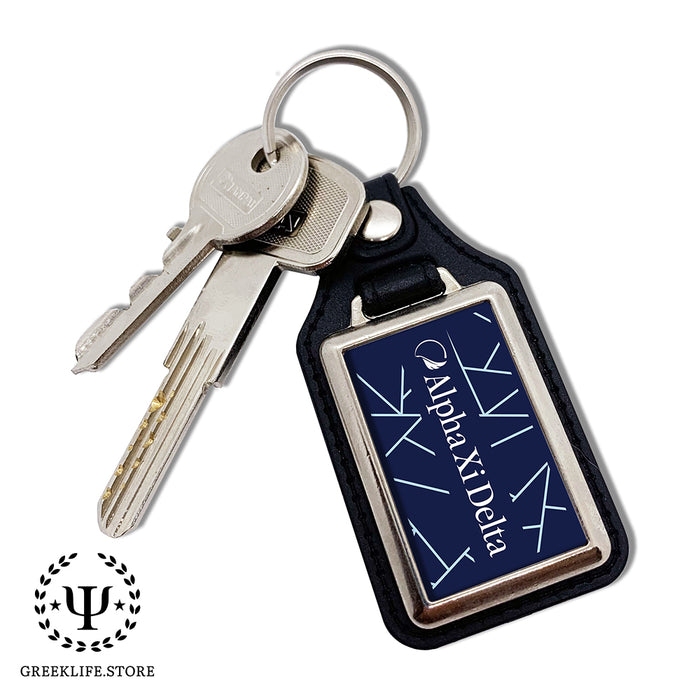 Alpha Xi Delta Keychain Rectangular