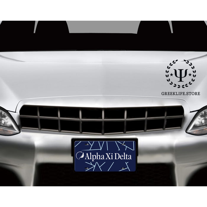 Alpha Xi Delta Decorative License Plate