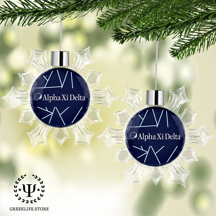 Alpha Xi Delta Christmas Ornament - Snowflake