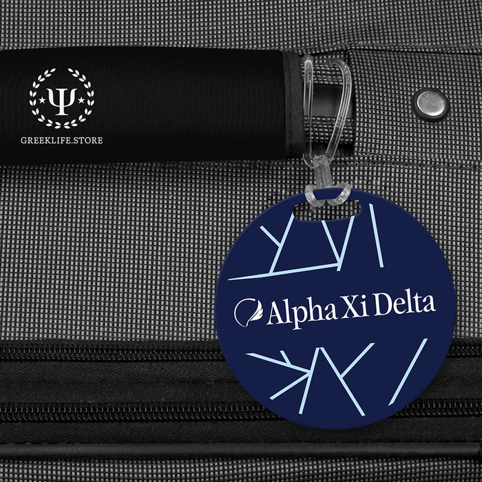 Alpha Xi Delta Luggage Bag Tag (round)