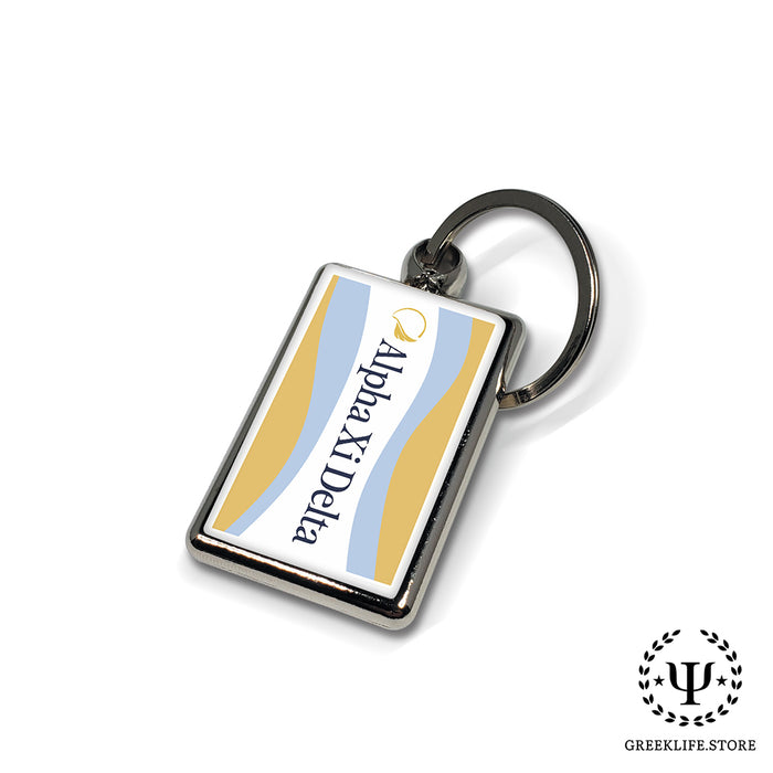 Alpha Xi Delta Keychain Rectangular