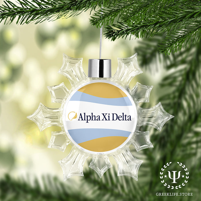 Alpha Xi Delta Christmas Ornament - Snowflake