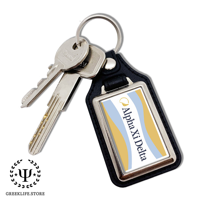 Alpha Xi Delta Keychain Rectangular