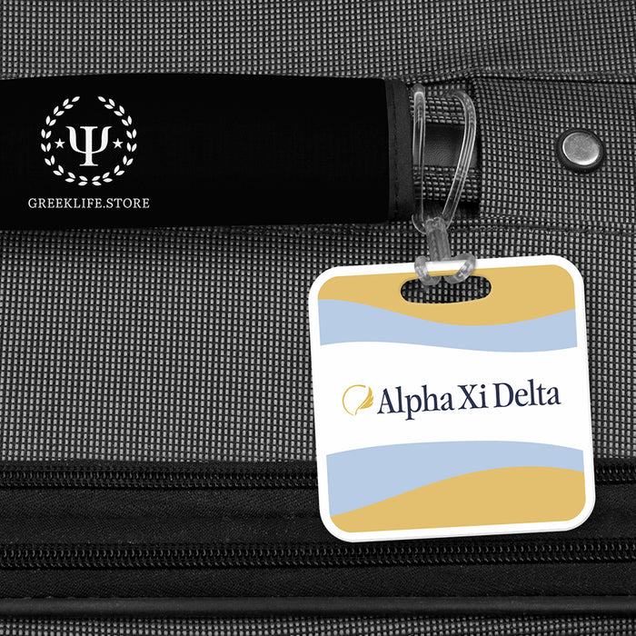 Alpha Xi Delta Luggage Bag Tag (square)