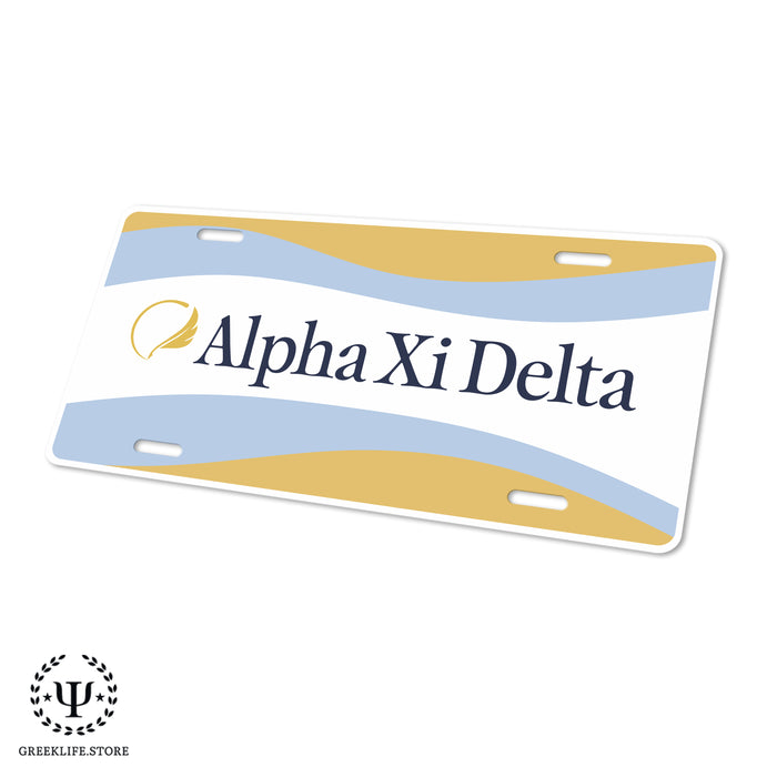 Alpha Xi Delta Decorative License Plate