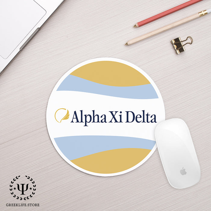Alpha Xi Delta Mouse Pad Round