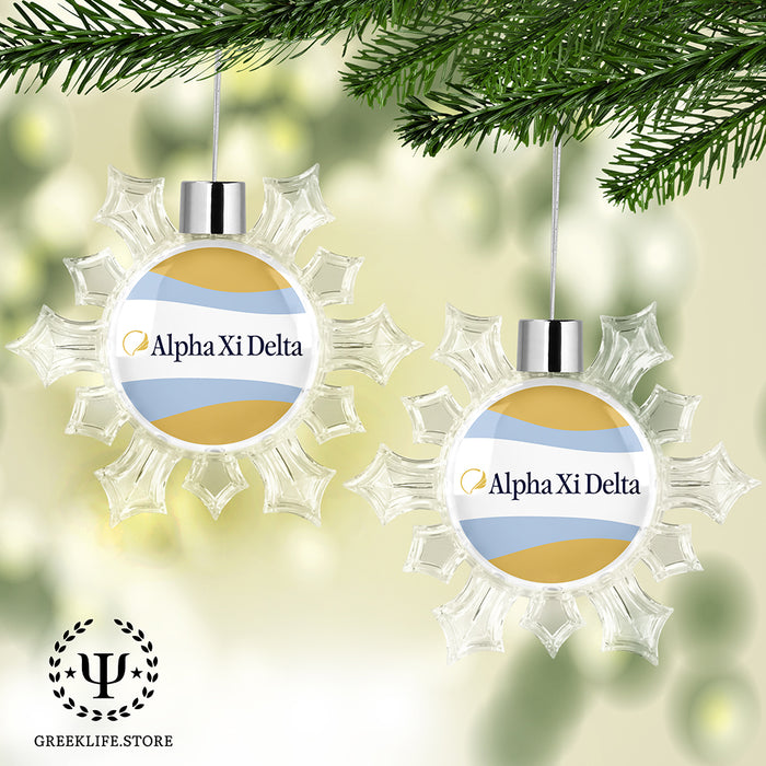 Alpha Xi Delta Christmas Ornament - Snowflake