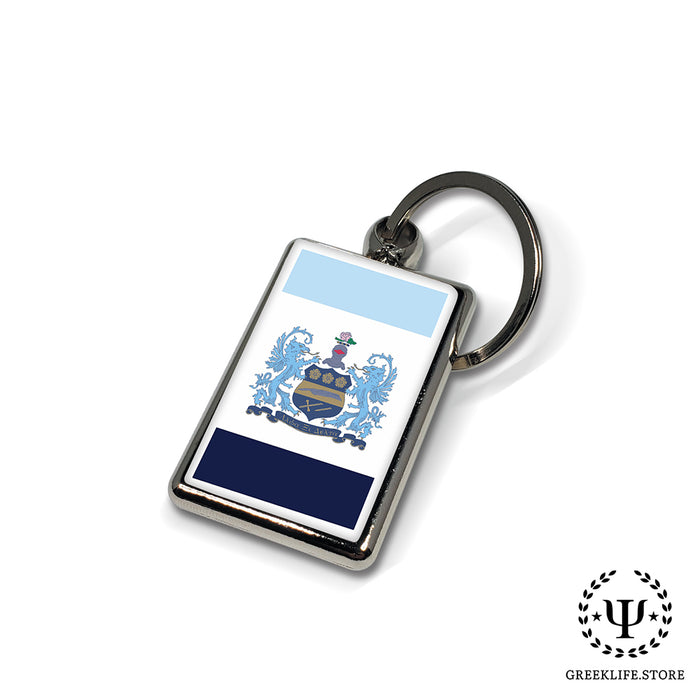 Alpha Xi Delta Keychain Rectangular