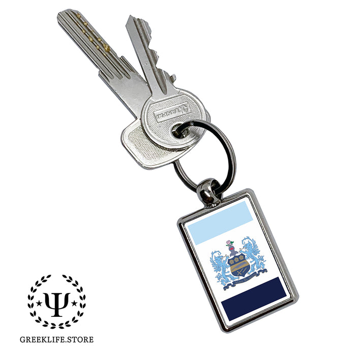 Alpha Xi Delta Keychain Rectangular