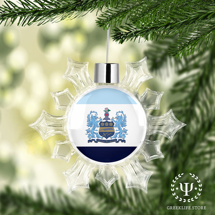Alpha Xi Delta Christmas Ornament - Snowflake