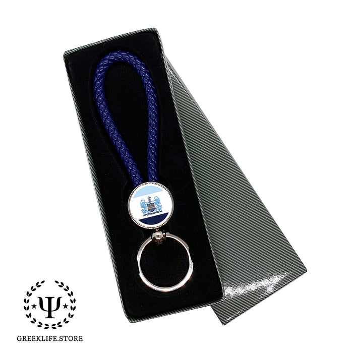 Alpha Xi Delta Key chain round