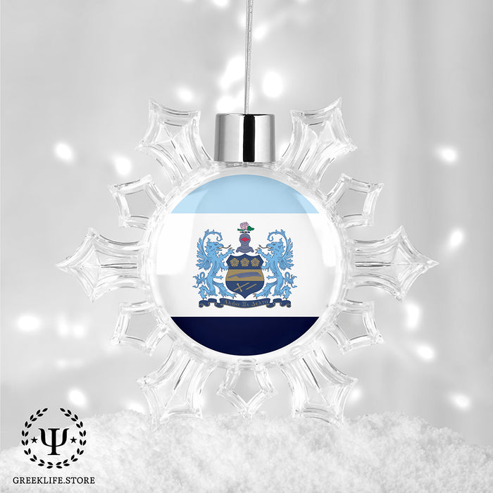 Alpha Xi Delta Christmas Ornament - Snowflake
