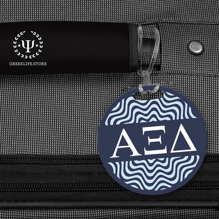Alpha Xi Delta Luggage Bag Tag (round)