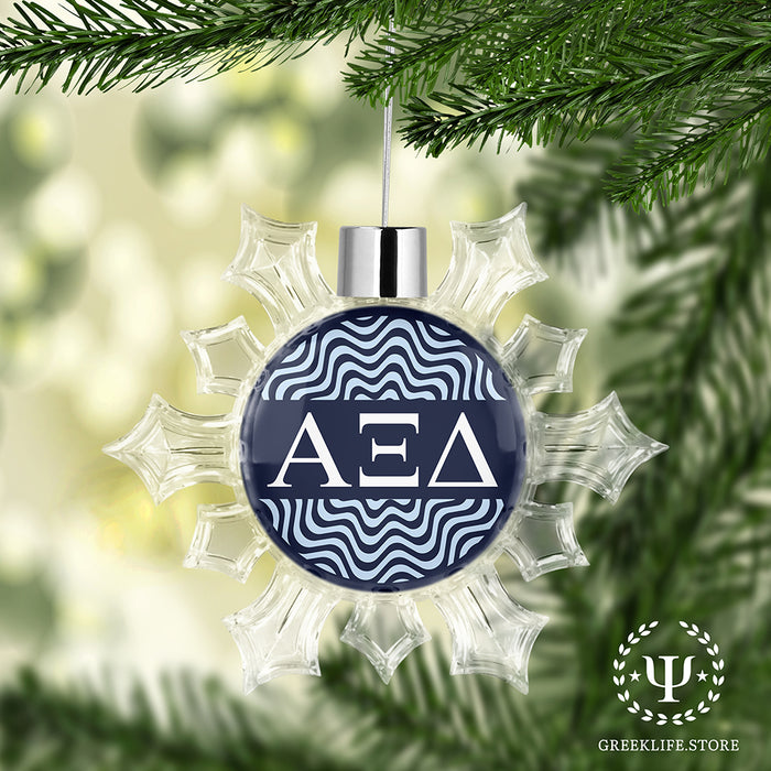 Alpha Xi Delta Christmas Ornament - Snowflake