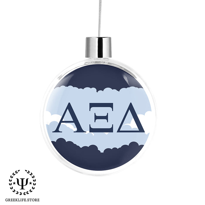 Alpha Xi Delta Christmas Ornament Flat Round