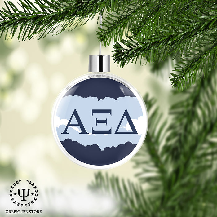 Alpha Xi Delta Christmas Ornament Flat Round