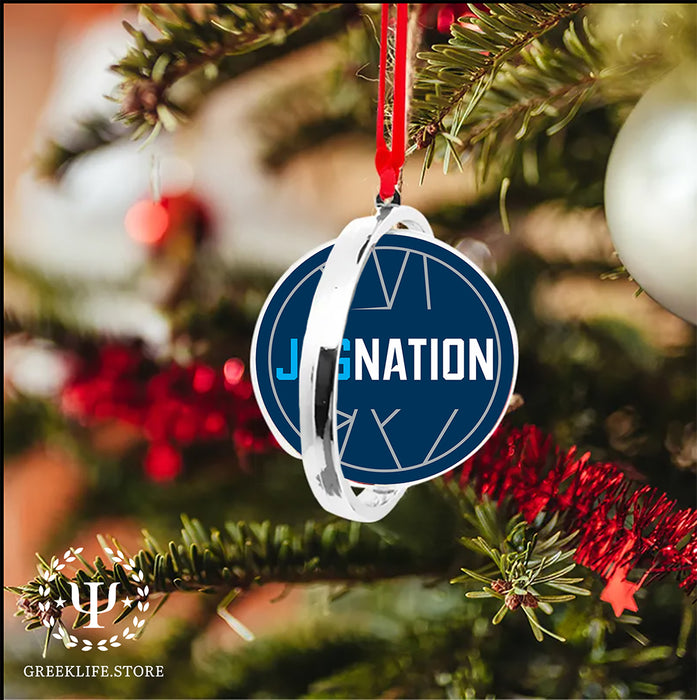 Augusta University Christmas Reversible Flat Round Ornament