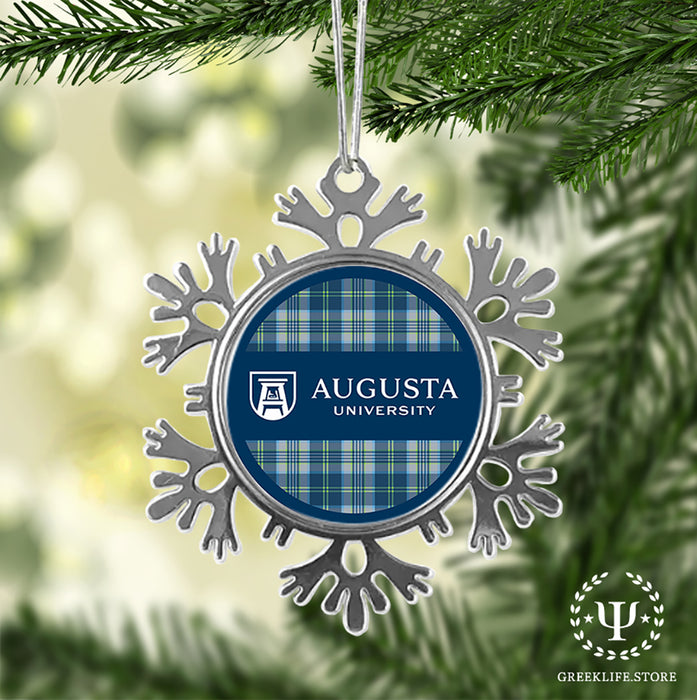 Augusta University Christmas Ornament - Snowflake Metal