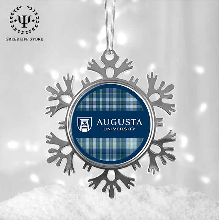 Augusta University Christmas Ornament - Snowflake Metal