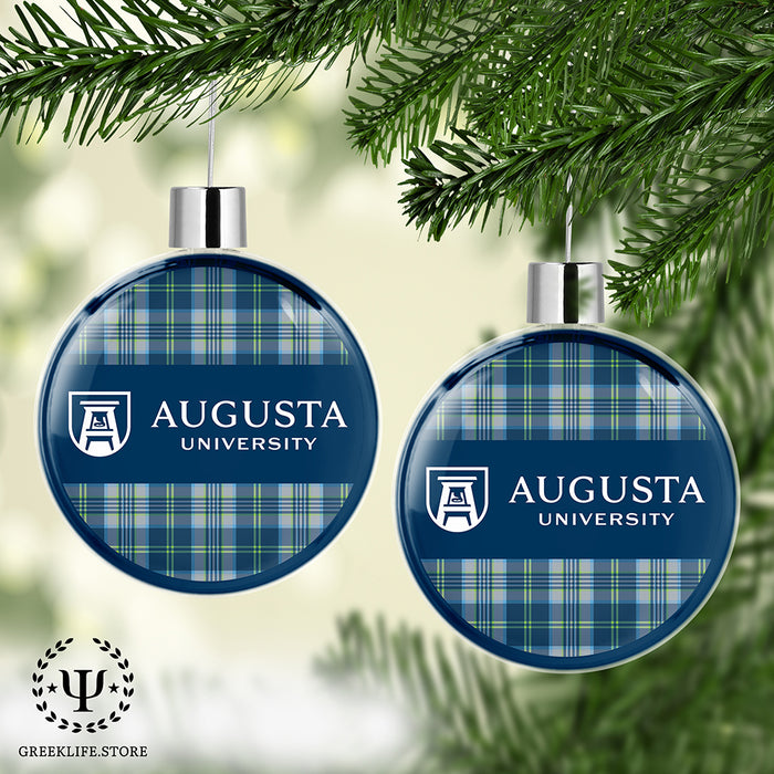 Augusta University Christmas Ornament Flat Round