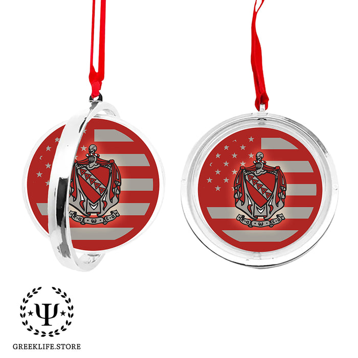 Tau Kappa Epsilon Christmas Reversible Flat Round Ornament