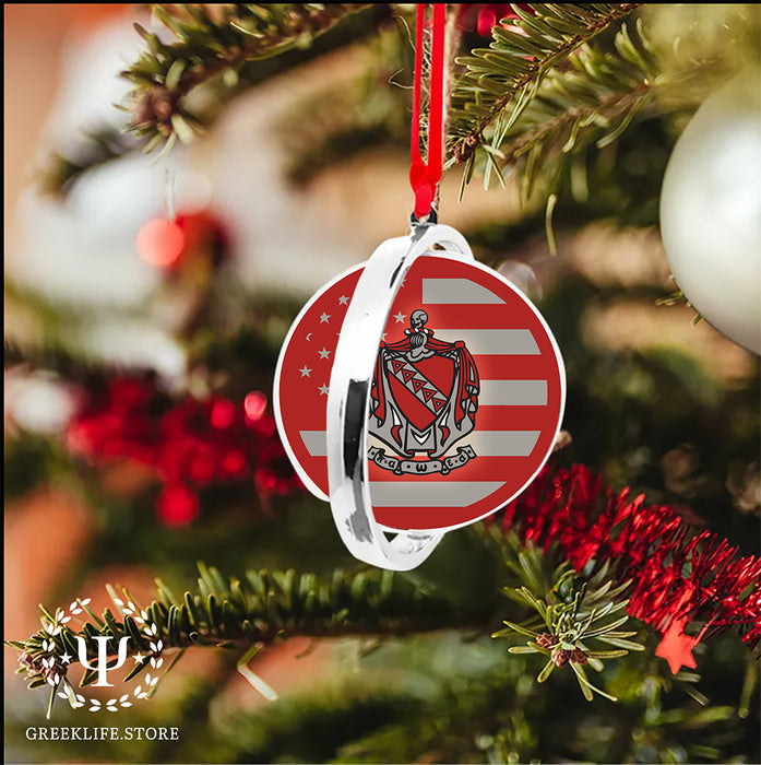 Tau Kappa Epsilon Christmas Reversible Flat Round Ornament