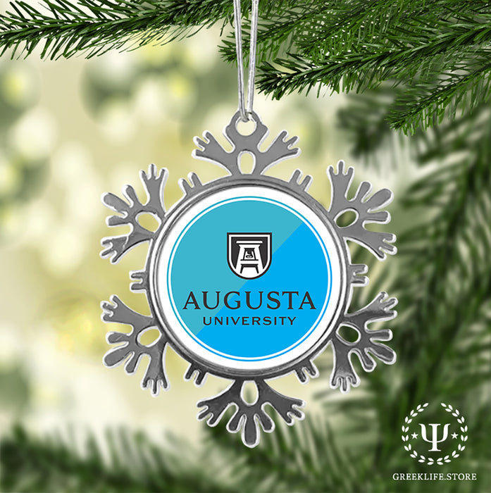Augusta University Christmas Ornament - Snowflake Metal
