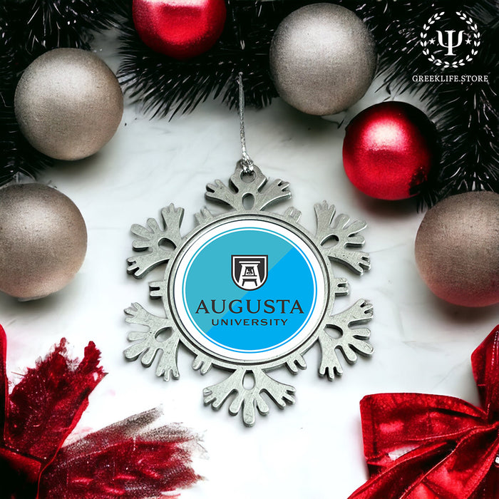 Augusta University Christmas Ornament - Snowflake Metal