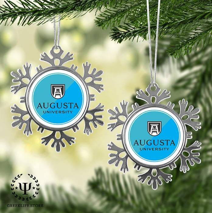 Augusta University Christmas Ornament - Snowflake Metal