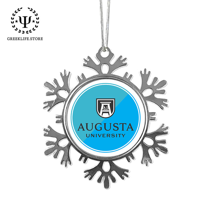 Augusta University Christmas Ornament - Snowflake Metal