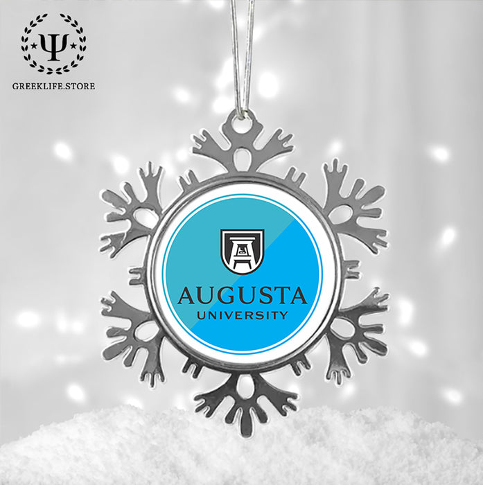 Augusta University Christmas Ornament - Snowflake Metal